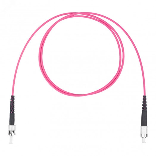 Шнур оптический коммутационный (патч-корд), FC-ST симплекс simplex OM4, нг(А)-HF, маджента, 2,0 м