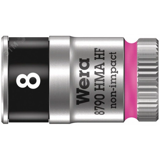 Головка торцевая шестигранная 8790 HMA HF Zyklop DR 1/4 с функцией фиксации крепежа 8 x 23 мм