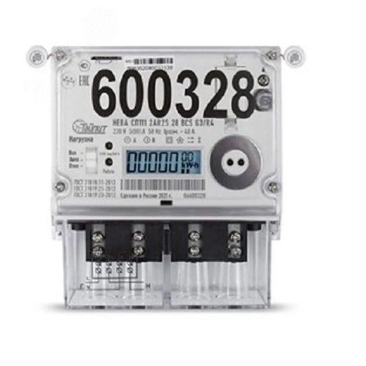 Счетчик электроэнергии НЕВА СП111 2AR2S 28 BCS G3/R4 с абонентским дисплеем НЕВА 1R1 регион 66 ФЛ