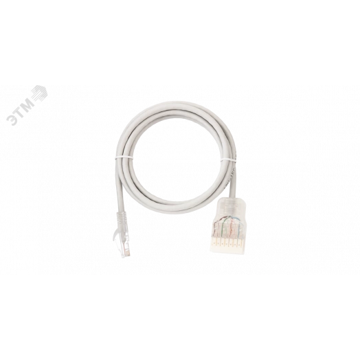 Патч-корд U/UTP 4 пары Cat 5e 110-RJ45/8P8C T568B 7х0192мм LSZH серый 15м