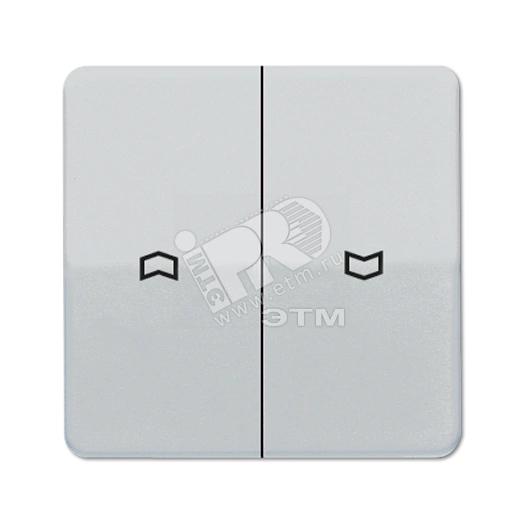 Клавиши для выключателя управления жалюзи 509VU и кнопки 539VU  платина