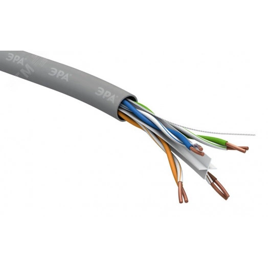 Кабель витая пара U/UTP 4x2x23 AWG Cat 6 CU PVC