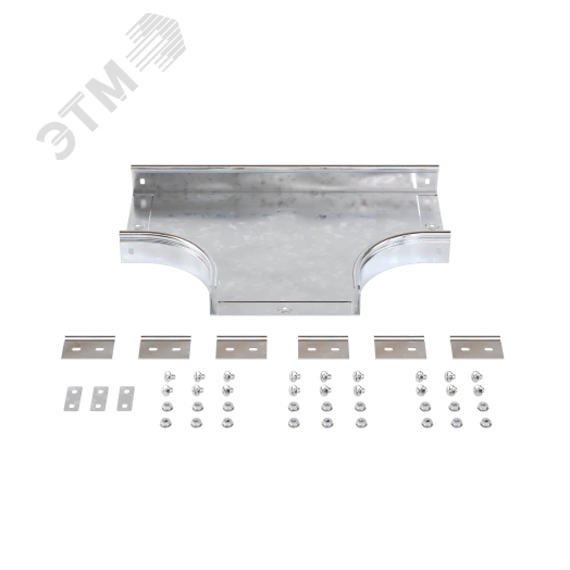 Ответвитель DPT Т-образный горизонтальный 300х50 в комплекте с крепежными элементами и соединительными пластинами