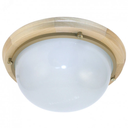 Светильник НББ-03-100-009 IP65 Терма 1101 Круг большой матовый корпус  липа индивидуальная упаковка