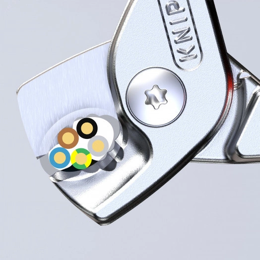 Кабелерез STepCuT ступенчатый рез рез: кабель d 15 мм (50 мм AWG 1/0) L-160 мм чёрный обливные рукоятки KN-9511160