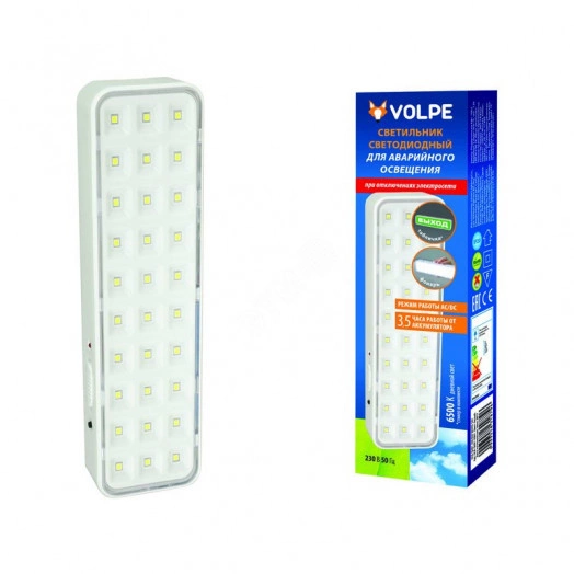 Светильник аварийный светодиодный Авар.ВЫХОД ULR-Q401 2W/DW WHITE S01