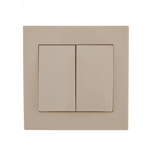 Выключатель RAIN двойной крем