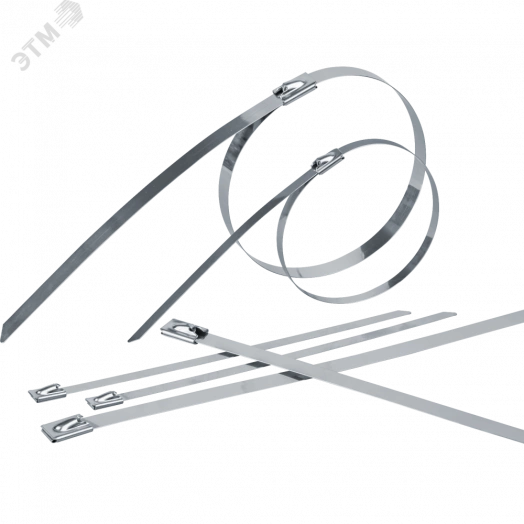 Хомут 200х7,9мм нержавеющая сталь (50 шт)