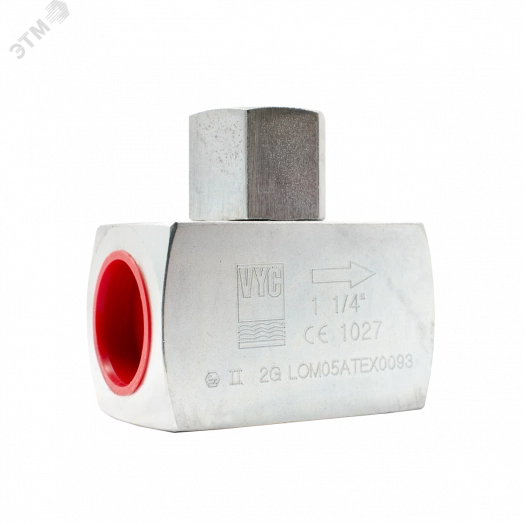 Обратный клапан V YC 179-03-50 DN 50 PN 250 Тмакс.град 200 резьба нерж.сталь