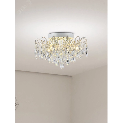 Люстра  Rivoli Silke 1034-306 6 x E14 40 Вт хрусталь классика