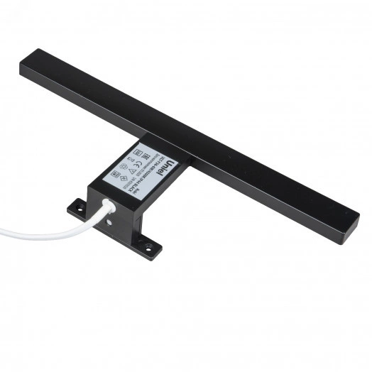 Светодиодный светильник для подсветки мебели и зеркал ванной комнаты ULT-F36-6W/4500K IP44 BLACK 450Lm черный