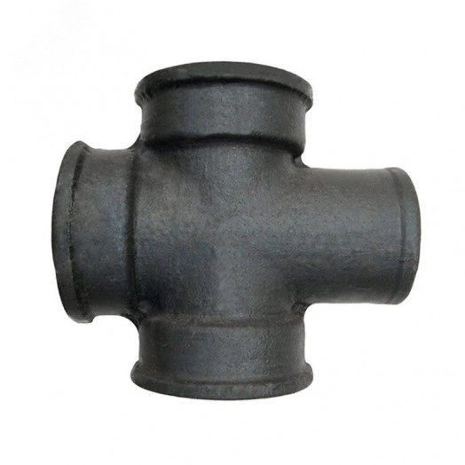Крестовина чугунная канализация 90гр. Дн100-100-100 прямая