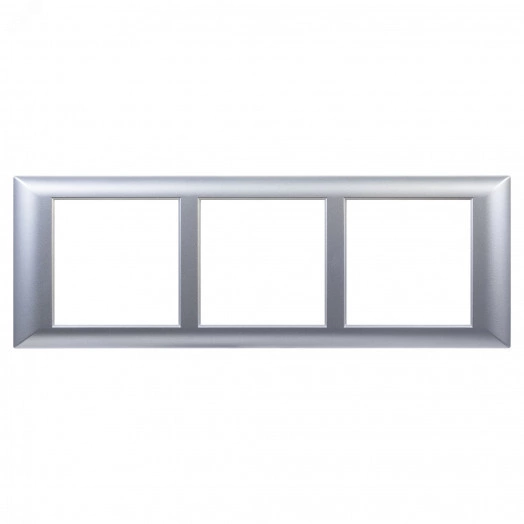 Avanti Рамка-суппорт для In-liner Front  серебристый металлик 6модулей