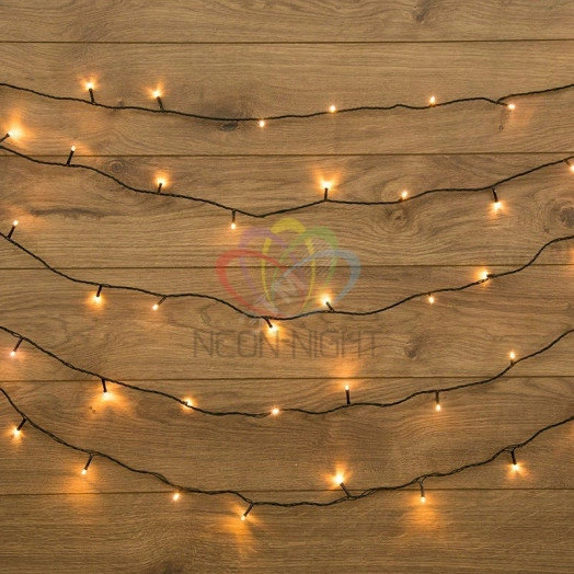 Гирлянда домашняя Твинкл Лайт 15м 120LED теплый белый