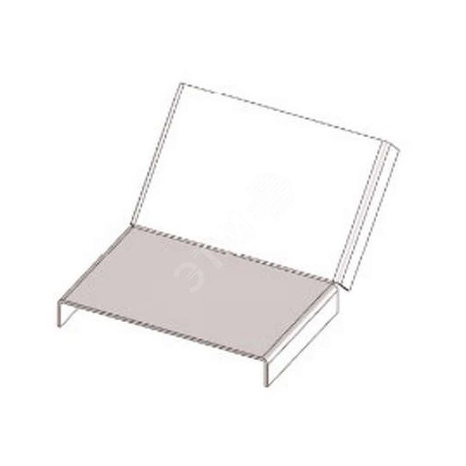 Крышка  лотка КЛП 500х50-45 УТ1,5 для поворота трассы вверх на 45, оцинкованный лист, S1,5