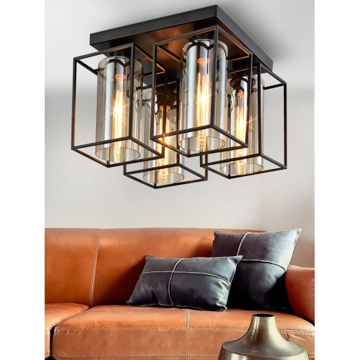 Светильник потолочный Rivoli Leonie 5081-304 4 * Е27 40 Вт лофт кантри