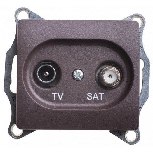 Розетка GLOSSA TV-SAT оконечная 1DB механизм