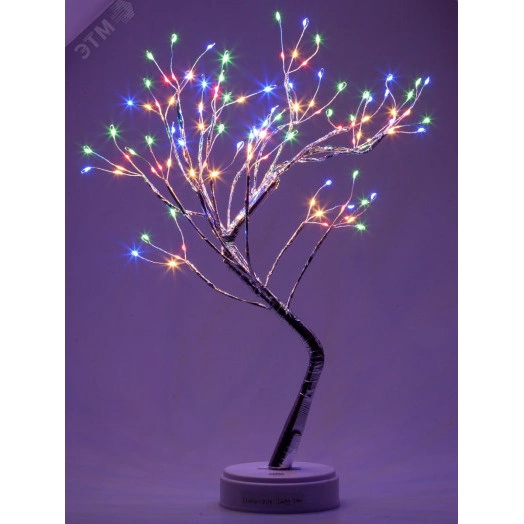 Светодиодная новогодняя фигура Дерево c самоцветами 36 microLED, 3АА, IP20 ЕGNID - 36MC ЭРА