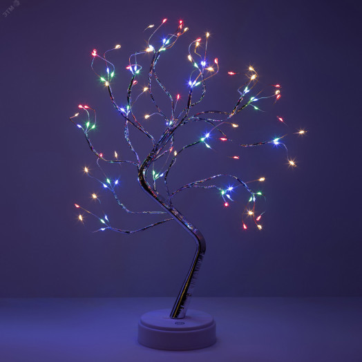 Светодиодная новогодняя фигура Дерево c самоцветами 36 microLED, 3АА, IP20 ЕGNID - 36MC ЭРА