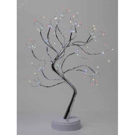 Светодиодная новогодняя фигура Дерево c самоцветами 36 microLED, 3АА, IP20 ЕGNID - 36MC ЭРА