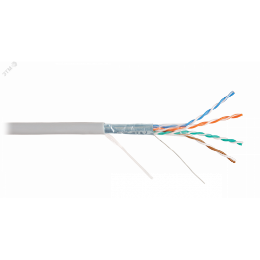 Витая пара СORDLINE F/UTP 4 пары 5e Сu одж.       24AWG(0,51мм) вн.PVC сер.305м