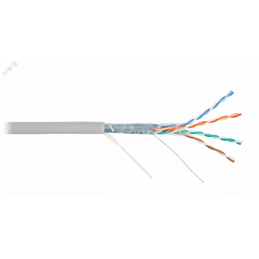 Витая пара СORDLINE F/UTP 4 пары 5e Сu одж.       24AWG(0,51мм) вн.PVC сер.305м