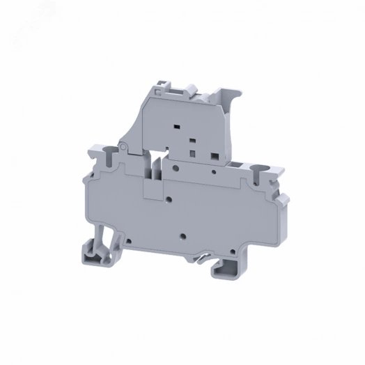 Клемма для предохранителей пружинная OptiClip CXF-4-HESI-(5x20)10А-(0,2-4)-серый