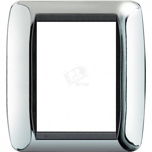 Накладка 3+3 модуля Светлый Хром