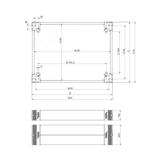 Панели цоколя передняя и задняя 400x100мм
