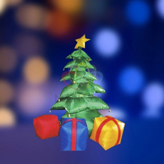 Фигура уличная 3D надувная Подарки под Елкой 2х40см внутренняя подсветка 5 ламп компрессор с адаптером 12х44