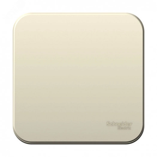 BLANCA одноклавишный выключатель наружный (cх.1) с изолирующей пластиной, 6а, 250в, молочный