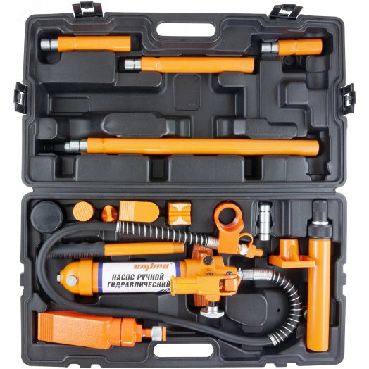 Набор гидравлического инструмента для кузовного ремонта 4 т. 18 предметов