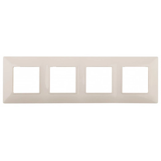 Рамка на 4 поста, Эра Elegance, сл.кость, 14-5004-02
