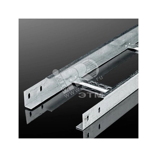 Лоток лестничный с перфорация дном LHT 500х100 L=3м S=1.5мм оцинкованный