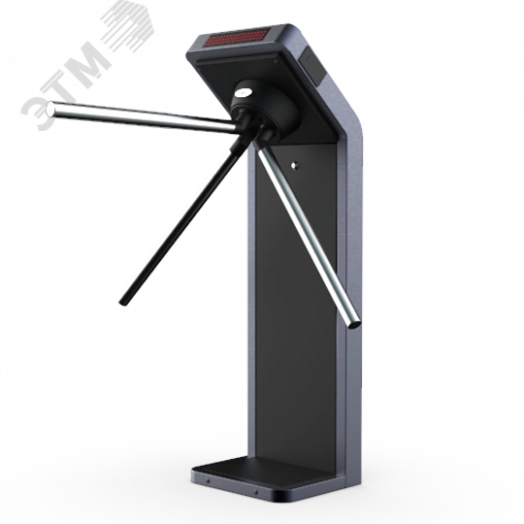 Турникет-трипод электромеханический из окрашенной стали Cube С-21-2R(EM-Marine) с планками антипаника, встроенными считывателями Em-Marine и пультом управления в комплекте