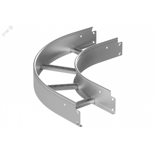 Поворот горизонтальный LT 200х80-90 S=1,2мм R=300мм гор.оцинк.
