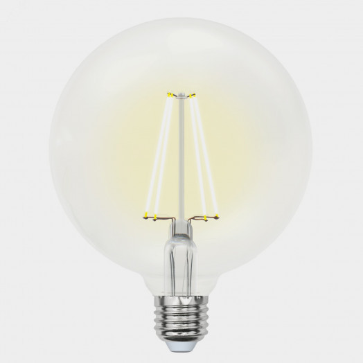 Лампа светодиодная LED 10вт 200-250В шар прозрачное 850Лм Е27 3000К Uniel Sky филамент