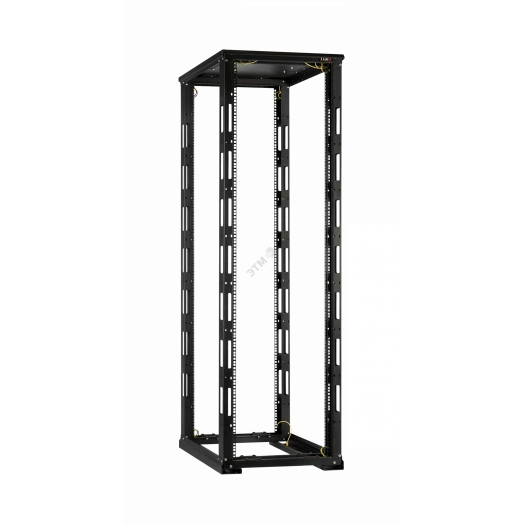 Стойка монтажная 19д 42U Ш600xВ1995xГ1000мм с крышей в разобранном виде черный