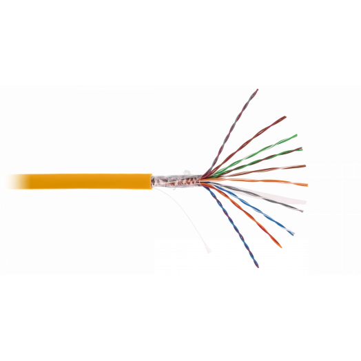 Кабель U/UTP 10 пар Кат.5 одножильный медный внутренний LSZH оранж 305м