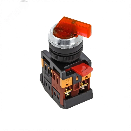 Переключатель ANLC-22 3P красный с подсветкой 24В DC NO+NC PROxima