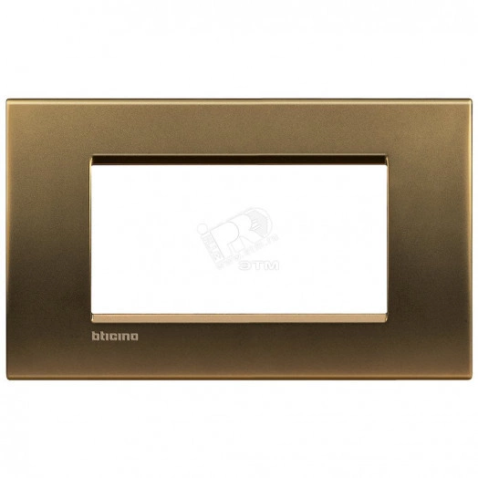 LivingLight Рамка прямоугольная 4 поста Бронза