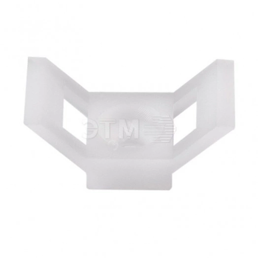 Площадка для крепления стяжки (ПС-2) 29x15 мм, белая, упаковка 100 шт