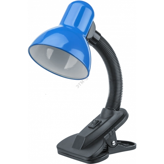Светильник настольный NDF-C011-60W-B-E27 на прищепке синий
