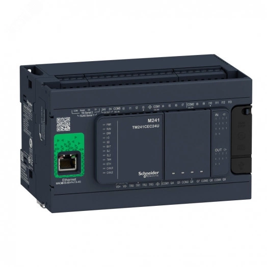 Блок базовый M241-24IO реле Ethernet