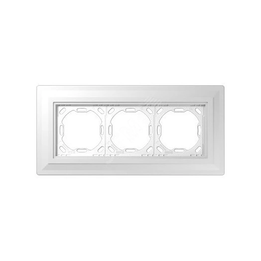 Монтажный адаптер для 3-ой рамки (без выступа на готовой стене)  для установки устройств и накладок серии LS990 в установочную коробку (для горизонтальной/вертикальной установки в штукатурку или гипсокартон толщиной от 12,5 мм)  Серия- LS ZERO