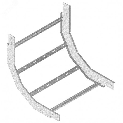 Угол вертикальный внутренний 90 градусов  для лотков KLL, высота - 85 мм, ширина - 398 мм, кратность - 1шт, SZ - Оцинкованная сталь (методом Sendzimir)