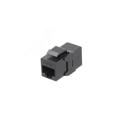 Адаптер CA2-KJ-C6-BK проходной (coupler) RJ-45(8P8C) формата Keystone Jack