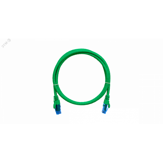 Патч-корд U/UTP 4 пары Cat 6 2хRJ45/8P8C T568B 7х0205мм LSZH зеленый 03м