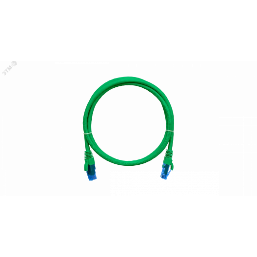 Патч-корд U/UTP 4 пары Cat 6 2хRJ45/8P8C T568B 7х0205мм LSZH зеленый 03м