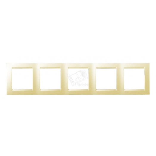 Simon15 Рамка на 5 постов слоновая кость